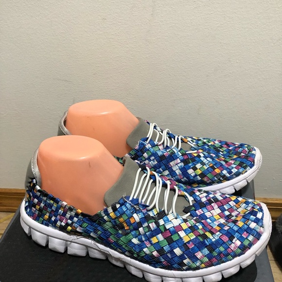Zee alexis danielle Women’s multi Colorful Woven Sneakers Size 11.5 - Picture 3 of 15